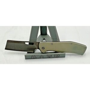 Gerber Flat Iron Stone Washed Blade G10 Scales EDC Knife